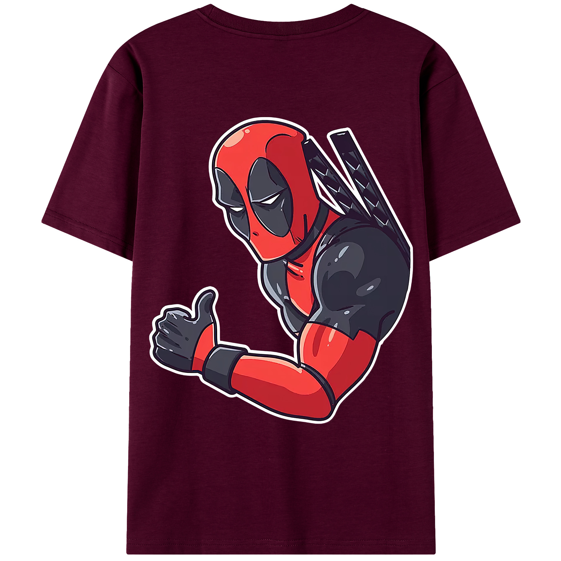 （画像用） Deadpool デッドプール レディース半袖Tシャツ(バックプリント)